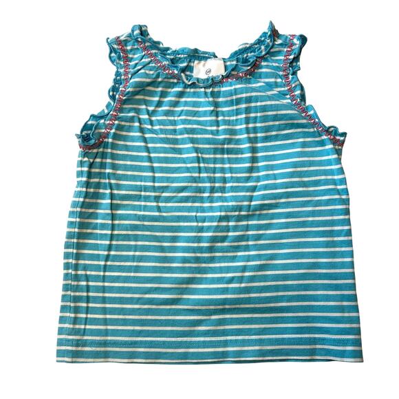 Hanna Andersson 100% Cotton Striped Tank 110 - Picture 1 of 4
